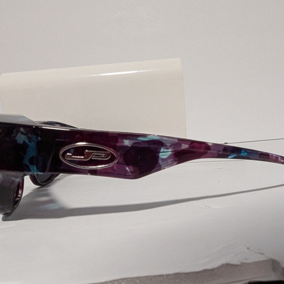 Jonathan Paul Polarized Fitovers Sunglasses Allure Turquoise Demi Grey. - Picture 5 of 11